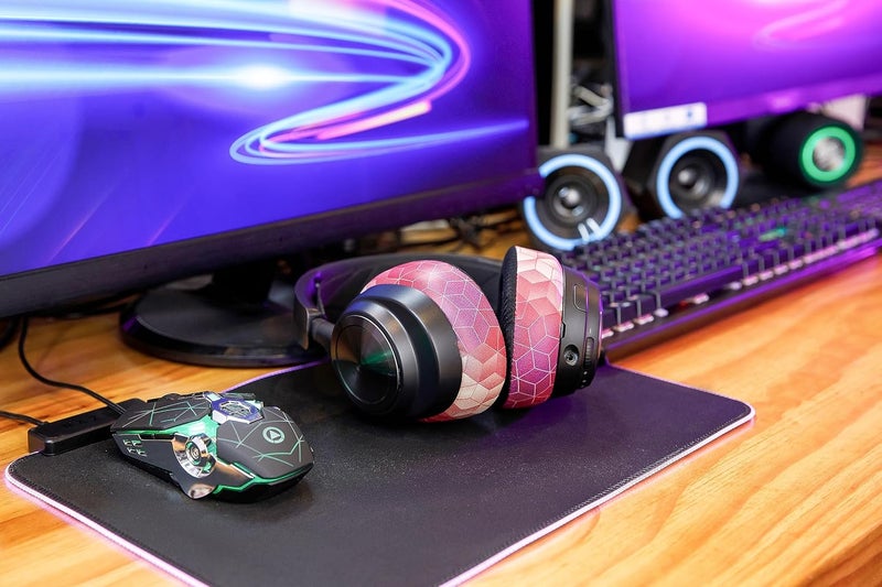 WC فريز نوفا برو لاسلكي - وسائد أذن جل تبريد لنوفا برو لاسلكي و نوفا إليت (لا تناسب النماذج الأخرى)، من ويكيد كوشنز، سميكة ومريحة للغاية | أحمر سداسي - Image 3